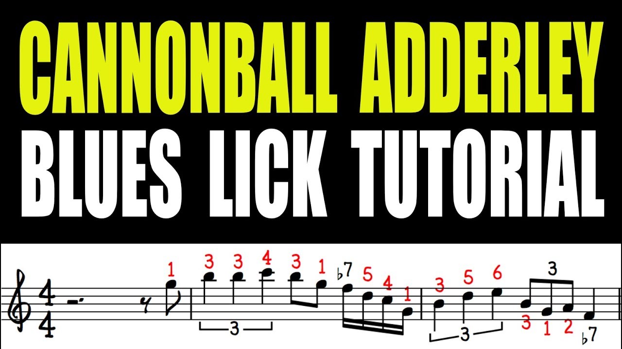 Урок по лизингу блюза «Cannonball Adderley»