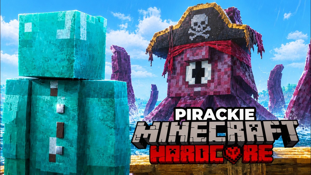 PRZEŻYŁEM 100 DNI JAKO PIRAT w MINECRAFT HARDCORE