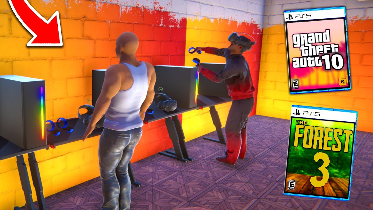 SALA MEA de GAMING! GTA 10 si THE FOREST 3, EP3