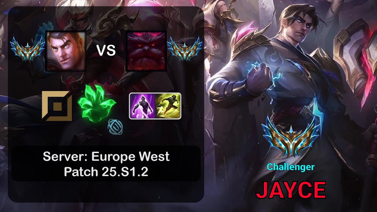 Jayce Top vs Ornn - EUW Challenger - Patch 25.S1.2