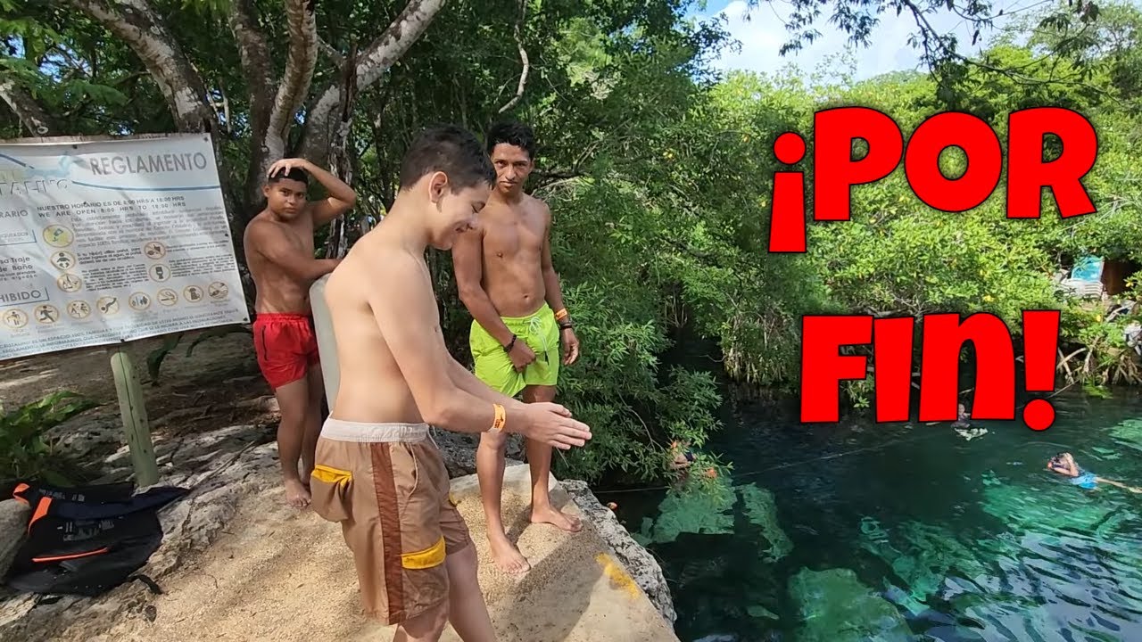 Gustavo por fin se lanza al cenote, y mira la forma en la que lo hizo. Bessy dice que anda soltera