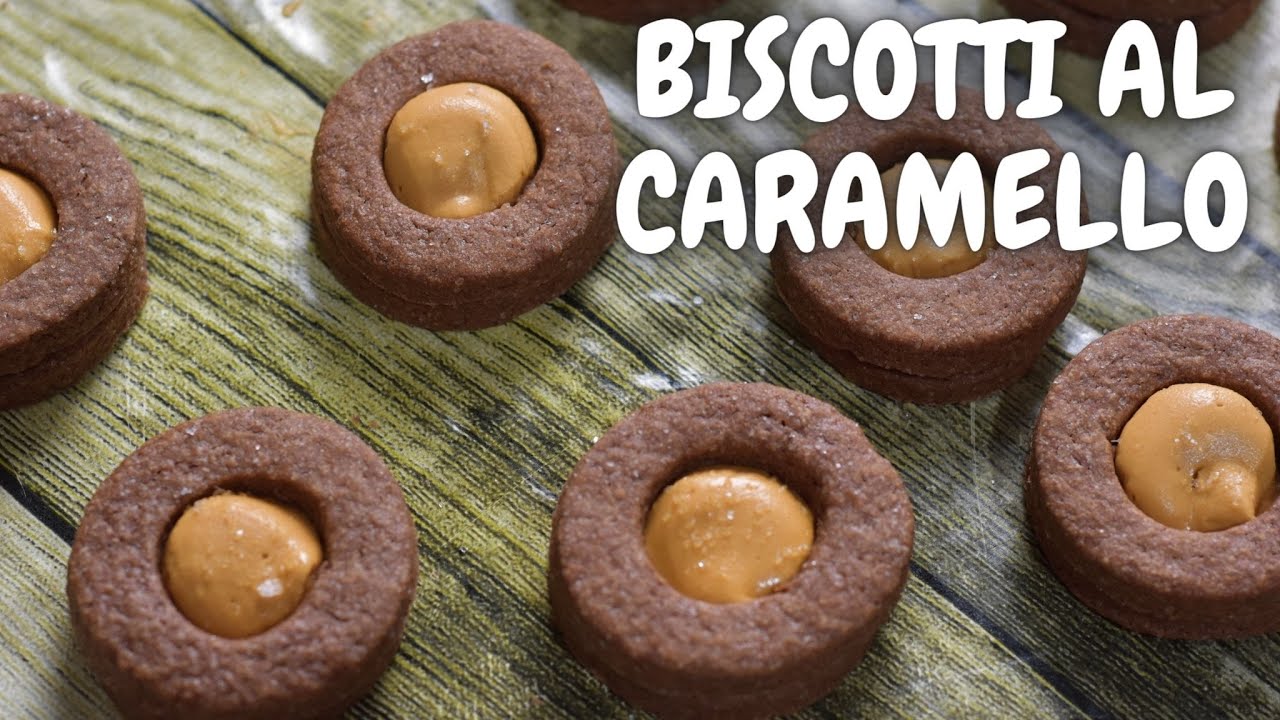 Biscotti al caramello e cioccolato