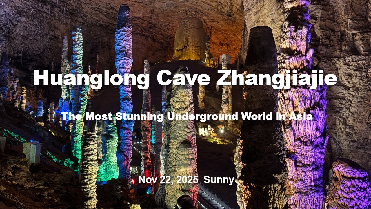 Huanglong Cave (Yellow Dragon Cave) Zhangjiajie | Amazing Karst Formations & Underground River