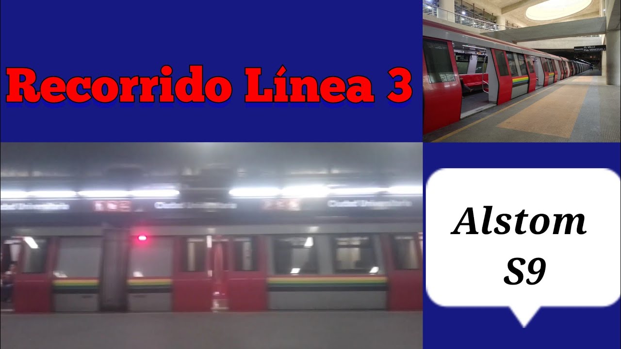 Recorrido en Alstom Metropolis S9 en Metro de Caracas | 