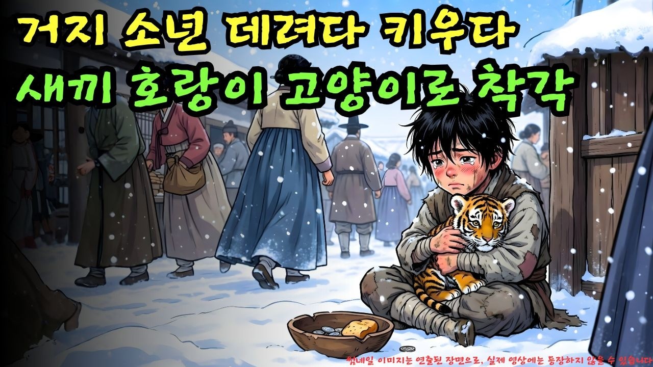 👉 거지 소년이 새끼 호랑이를 길에 버려진 고양이로 착각해 데려다 키웠다… | 야담 |옛날이야기 |민담 |전설 | 설화