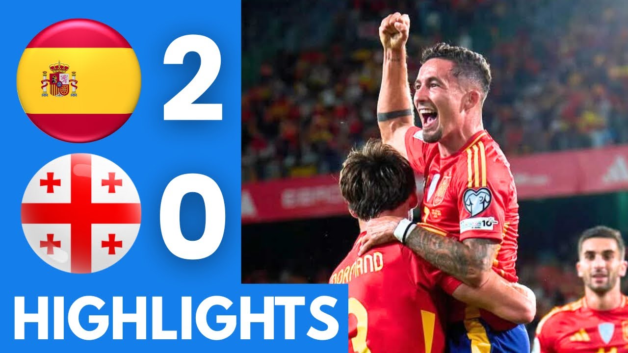Spain vs Georgia (2-0) Highlights | UEFA World Cup Qualifiers 2025/26