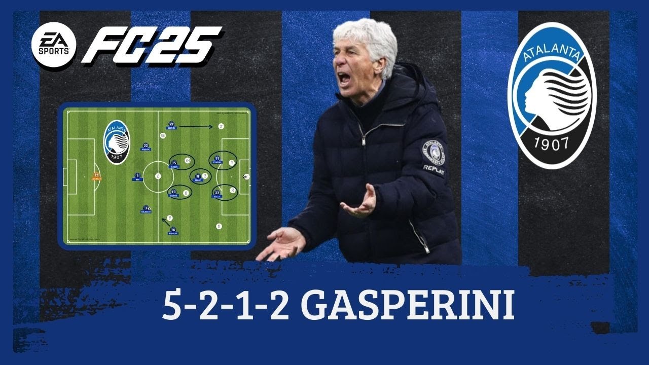 Gasperini 5-2-1-2 Atalanta EA FC 25 |Tácticas|
