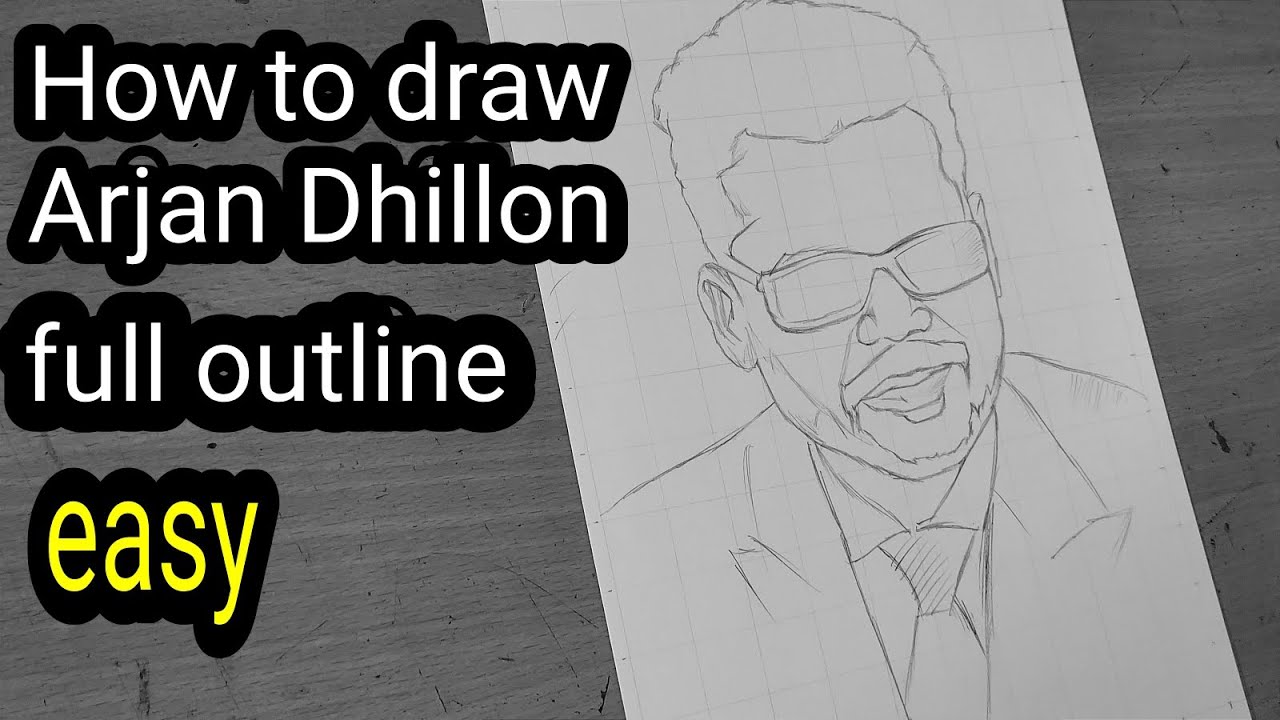 How to draw arjan Dhillon (part-1) #draw #viral #tutorial #punjab #singer #arjandhillon #artist #art