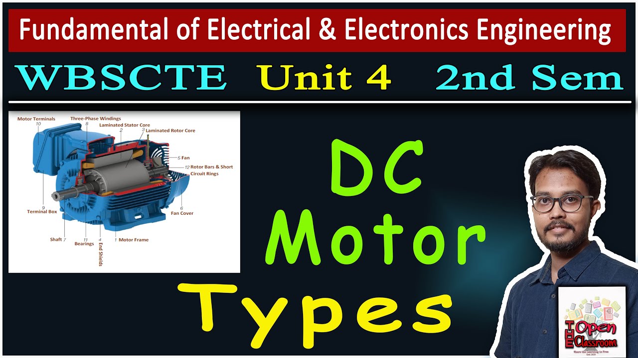 Types of DC Motor | Various Types of DC Motor | Diploma 2nd Semester | The Open Classroom