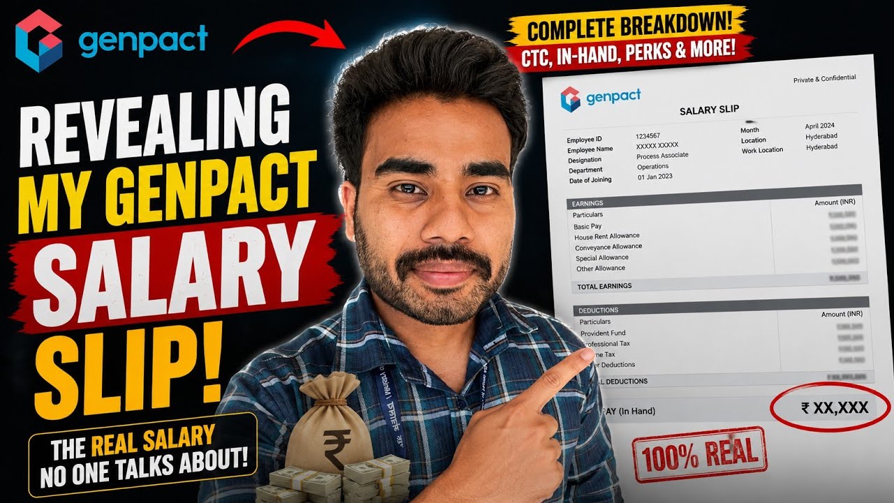 Revealing My GENPACT Salary Slip🤯