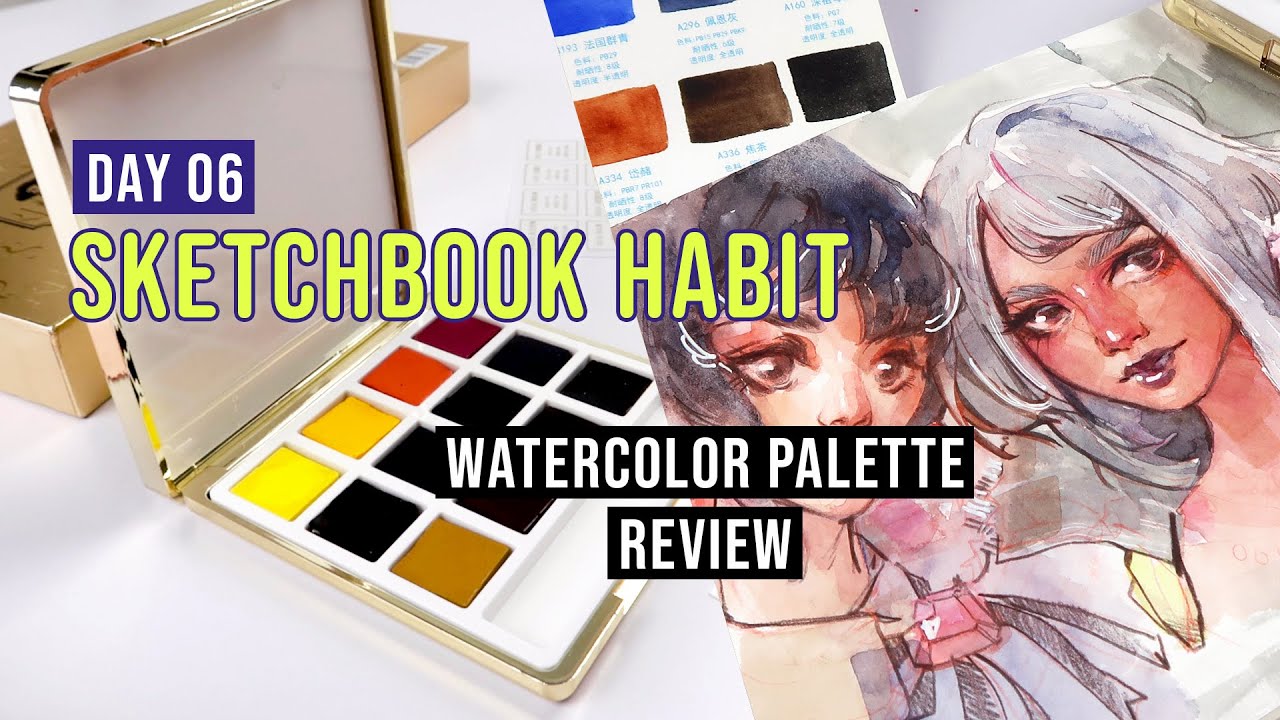 Most Aesthetically Pleasing Watercolor Set | Sketchbook Habit Day06