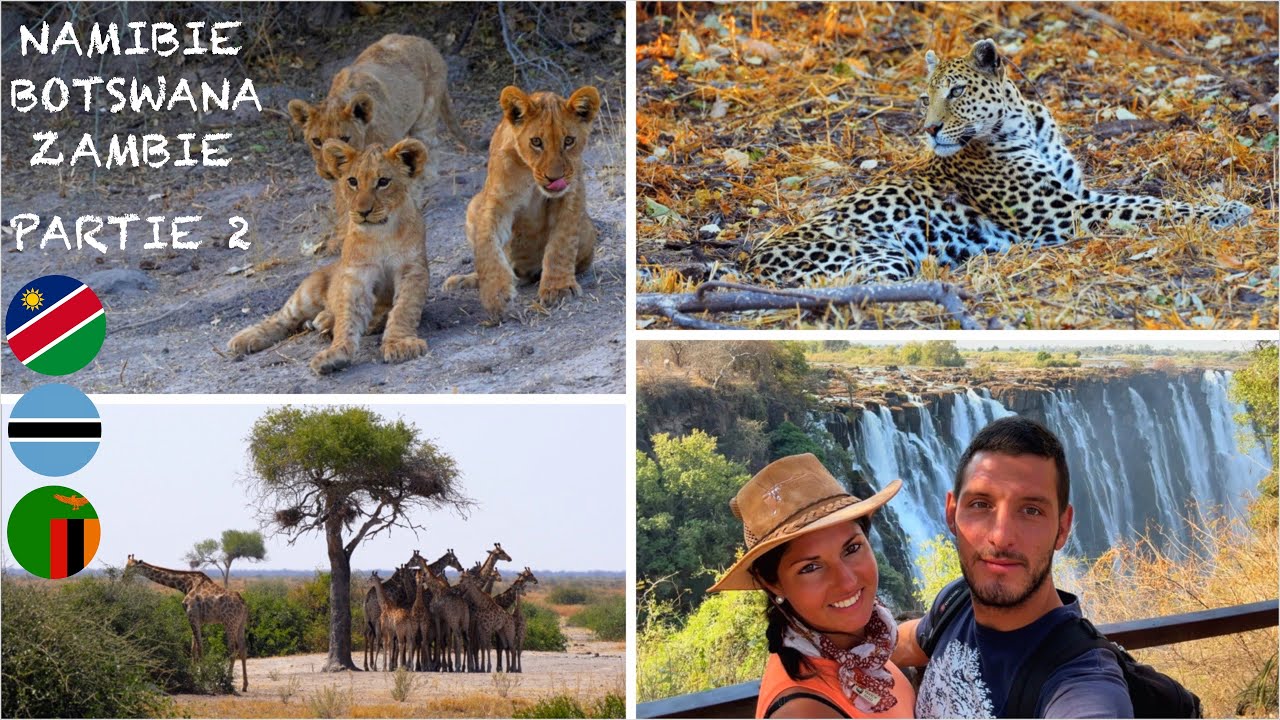 PARTIE 2 - Notre Road-trip/Safari en NAMIBIE, BOTSWANA, ZAMBIE !