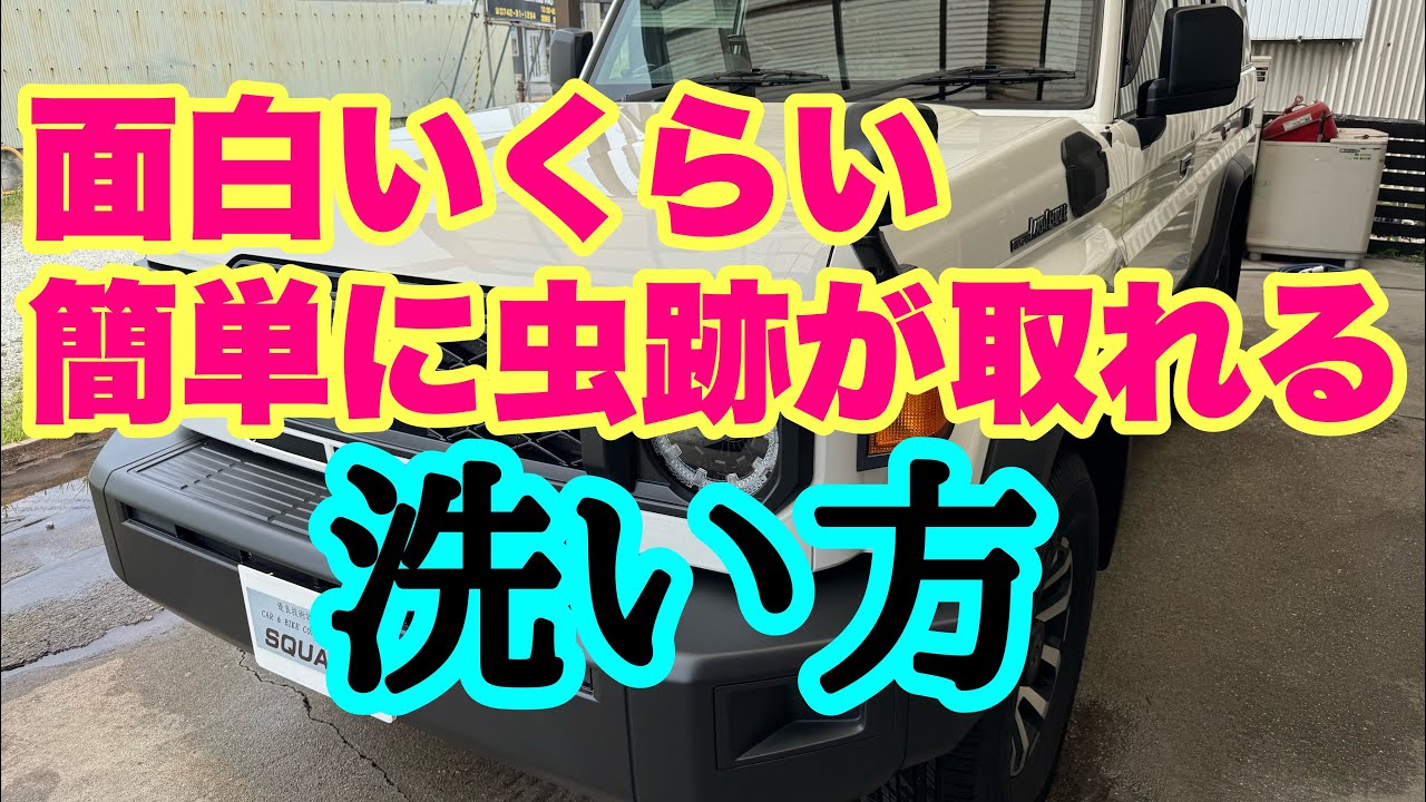 極限まで洗車傷を付けずに虫跡をとる簡単な方法‼️