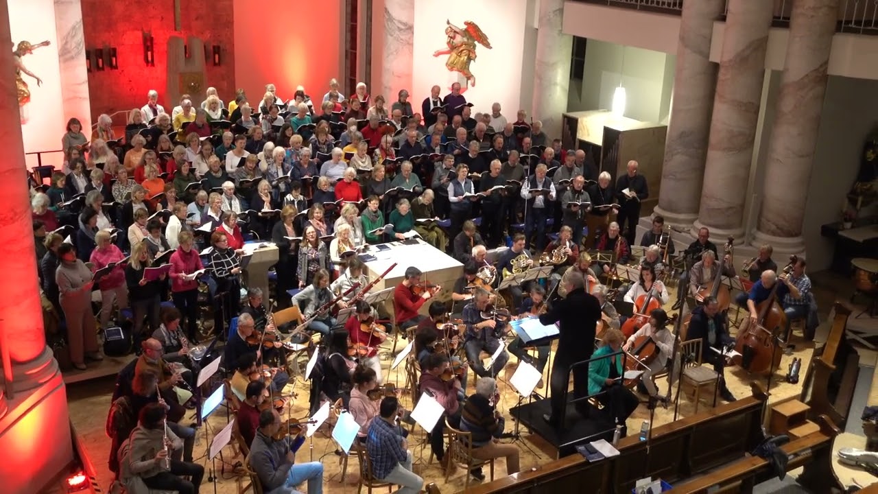 Lobgesang 42  Psalm Generalprobe live   SAO, CVSO und Vocalensemble Breisach Leitung Olaf F&uuml;tterer