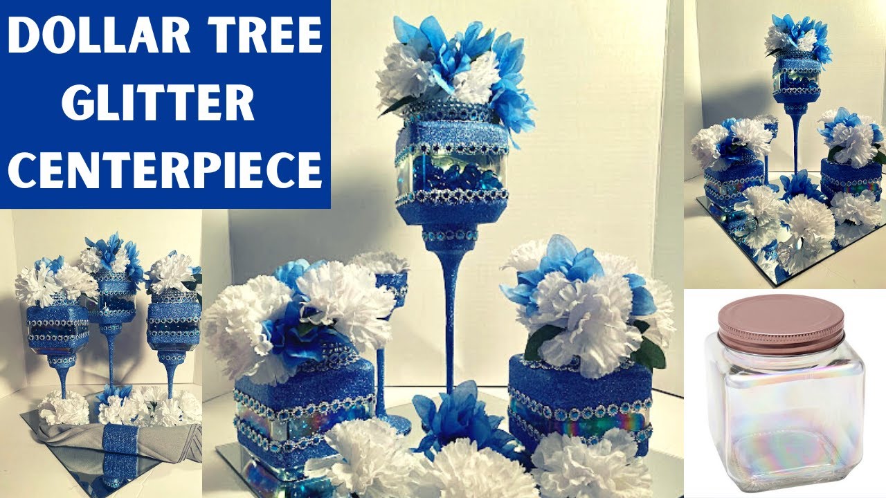 DIY Glitter Centerpieces - Event Decor On A Budget!