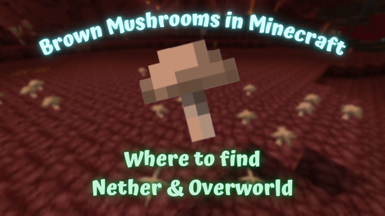 Коричневые грибы в Minecraft