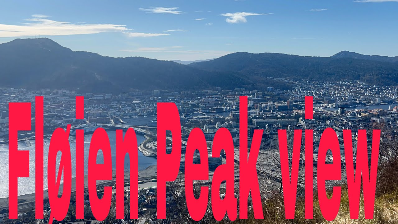 Fl&oslash;ien peak view#bergennorway