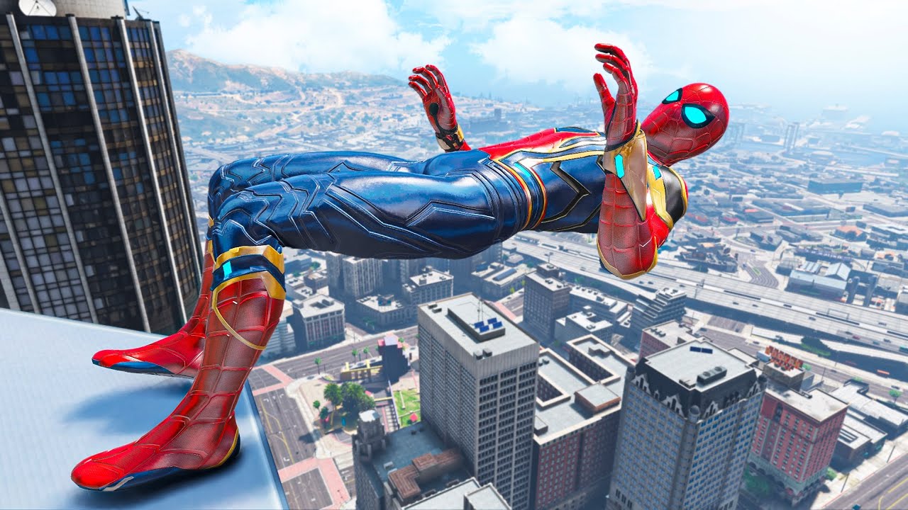 GTA 5 Spiderman Epic Ragdolls, Fails  (Ragdolls Physics)