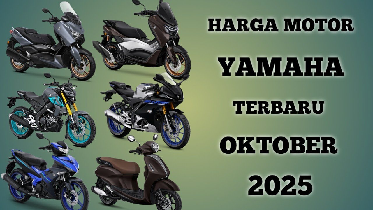 Harga motor yamaha terbaru Oktober 2025 lengkap