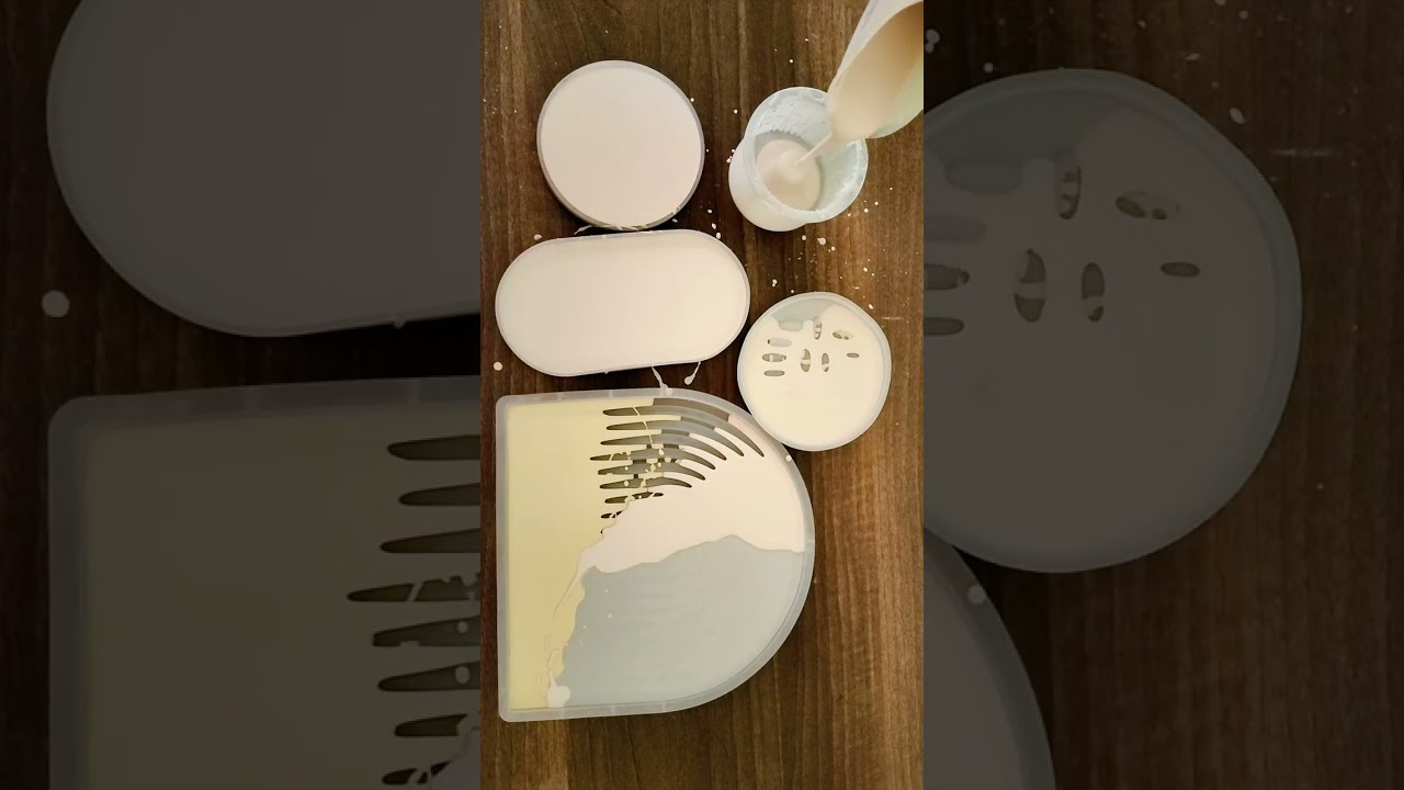 Eco Resin unique colour design trays, coaster and small vase