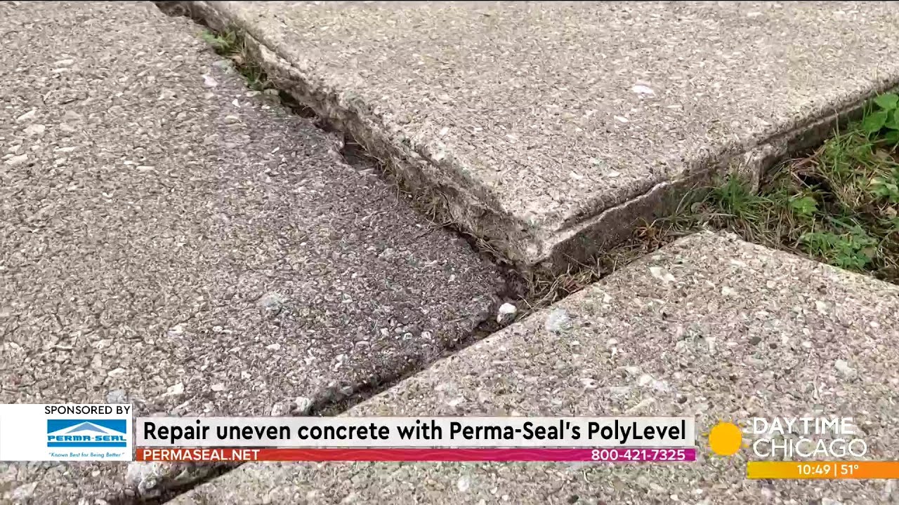 Repair uneven concrete with Perma-Seal's PolyLevel