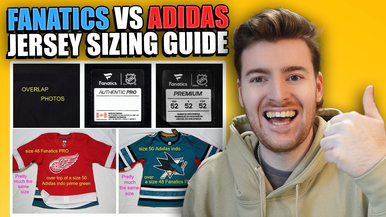 Fanatics VS Adidas Jersey SIZING GUIDE!