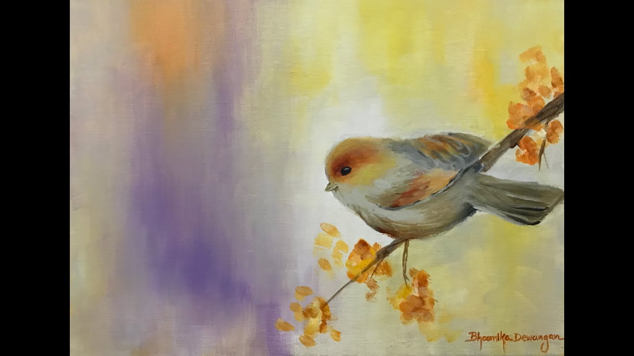 Robbin Bird Painting | Acrylic on Canvas | Bhoomi's Art | Birds | Art