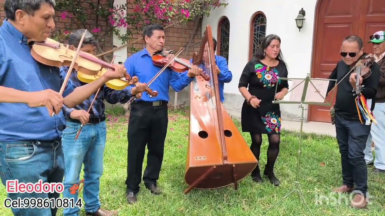 Eleodoro Espinoza violín Nelly Falcón voz tema te estoy mirando 