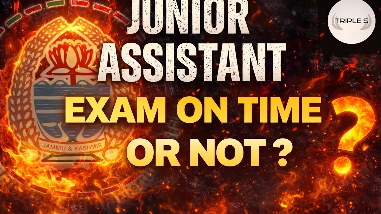 Junior Assistant Exam On Time or Not ? @TripleSClasses