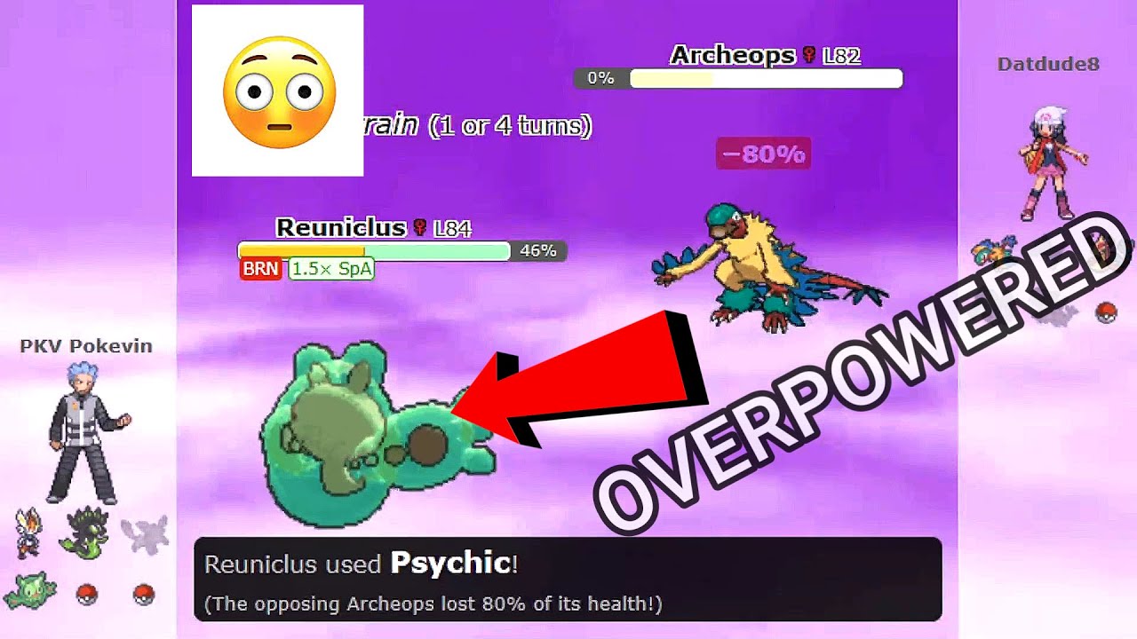 Reuniclus Swept an Entire Team (Pokemon Showdown Random Battles) (High Ladder)