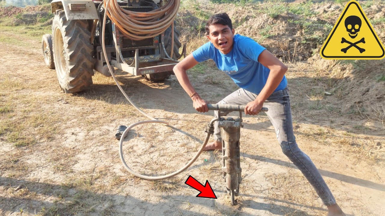 दुनिया का सबसे खतरनाक मशीन -  Underground Blasting  Drill Machine -पत्थर तोड़ने वाली मशीन