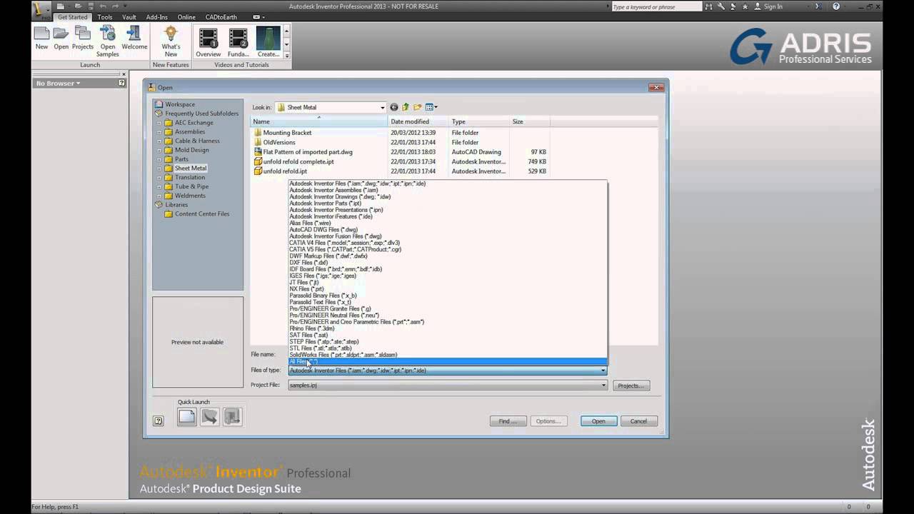Inventor Training Tips - How to Create a Flat Pattern of a Sheet Metal Component