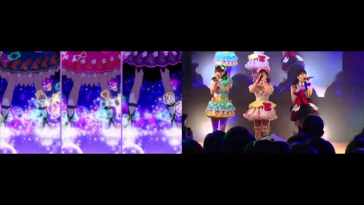 【プリパラ】アニメのライブシーンとi☆Risの生ライブを比較してみた