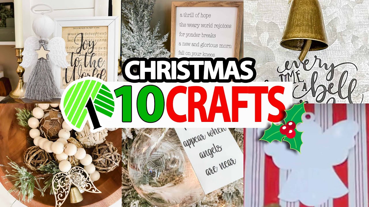 10 EASY ANGEL Crafts! SIMPLE DIY Christmas decorations! Dollar Tree DIYs (no-skill required!)