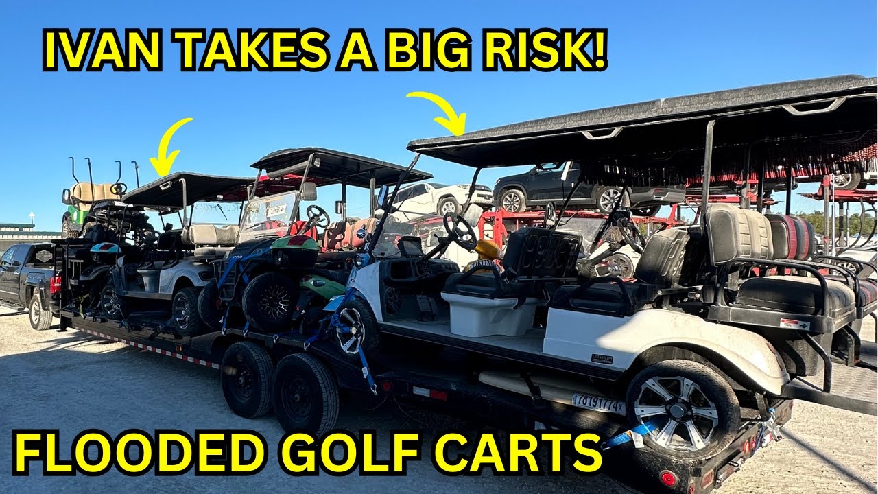 Ivan Bought Flooded Golf Carts & Mopeds Florida Copart Good Deals?