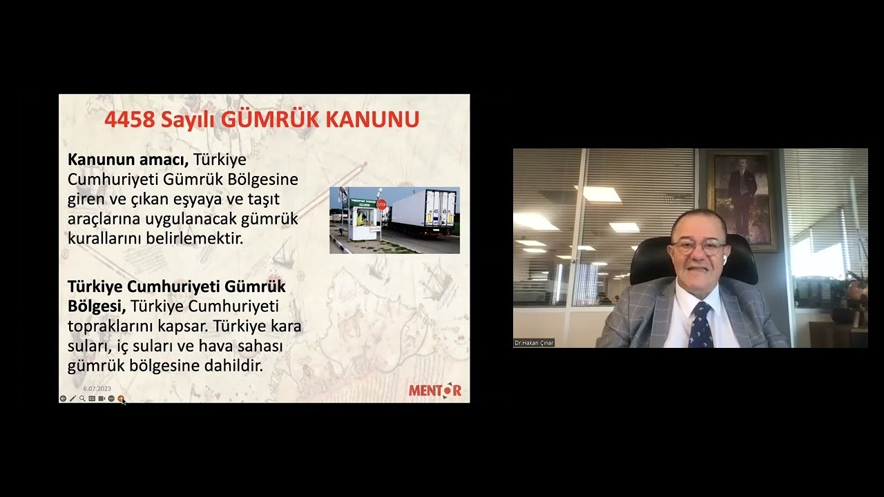 GÜMRÜK MEVZUATINA GENEL BAKIŞ VE TEMEL TANIMLAR