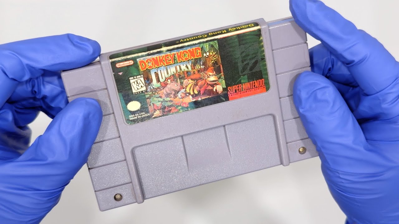 ASMR SNES Cartridge Battery Replacement and Cleaning (Donkey Kong Country)