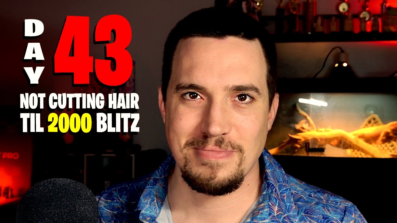 Day 43 of not cutting my hair until 2000 blitz on chess.com