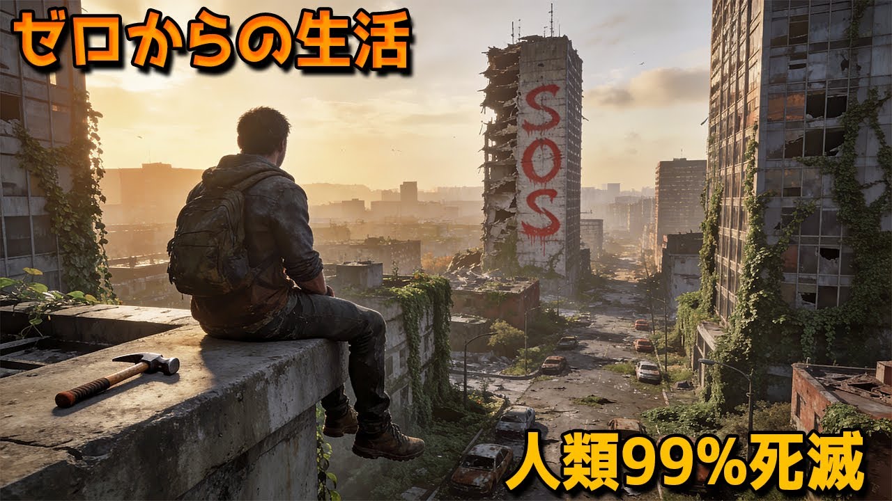 人類99%が死滅…たった一人で文明をゼロから再建する男の物語【映画紹介】