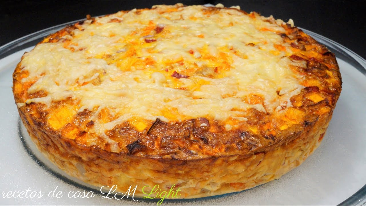 PASTEL SALADO DE CALABAZA¡ Si tienes calabaza tienes que hacer esta receta ! Fácil , te encantará