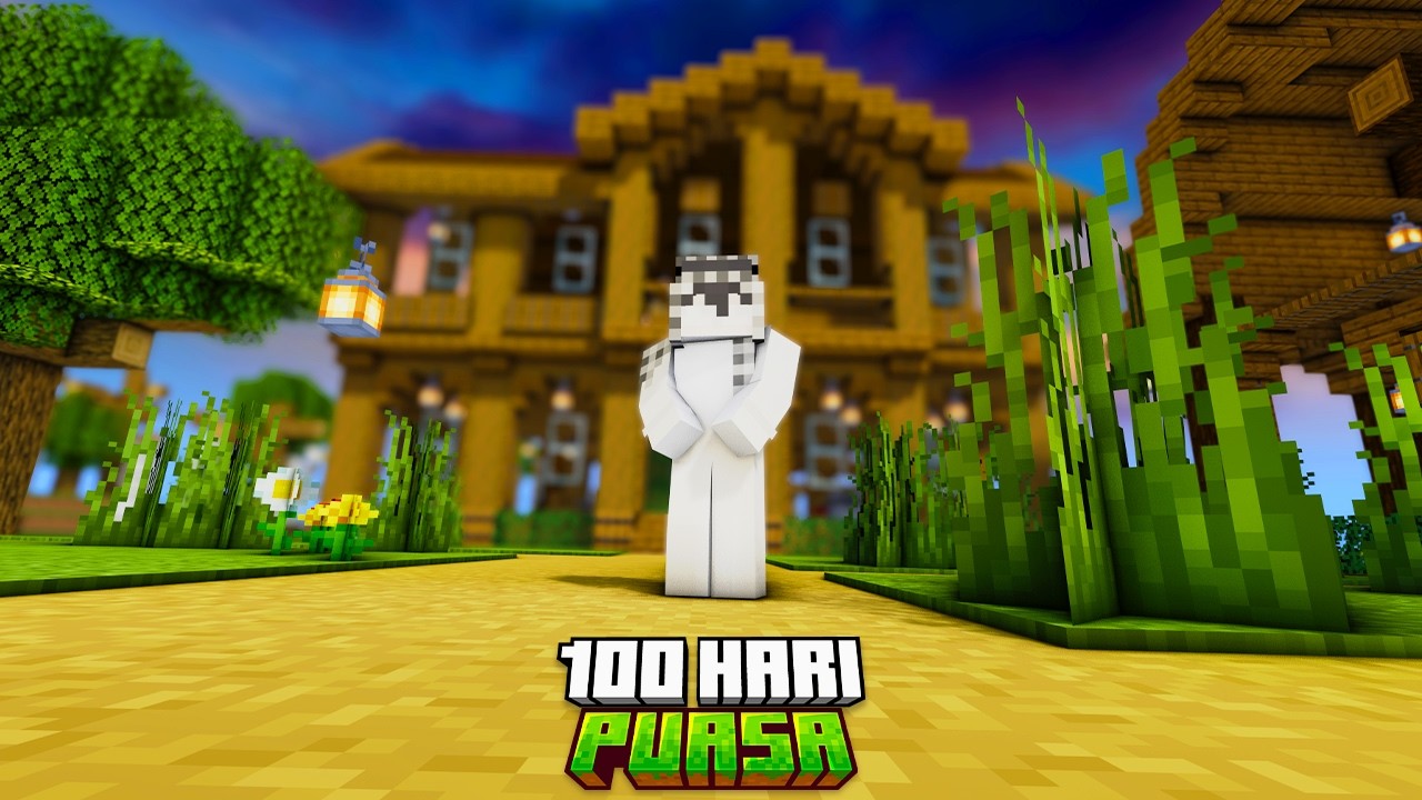 100 Hari Puasa di Minecraft