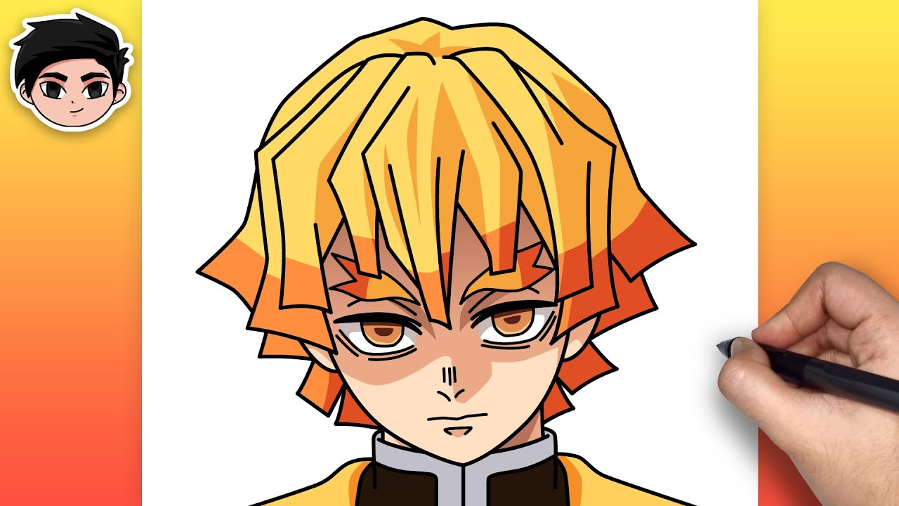 Como Desenhar ZENITSU AGATSUMA (Demon Slayer)