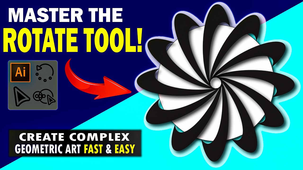 Spiral design TutorialHow to Create Geometric Logo in Adobe Illustrator | Rotate Tool Tutorial