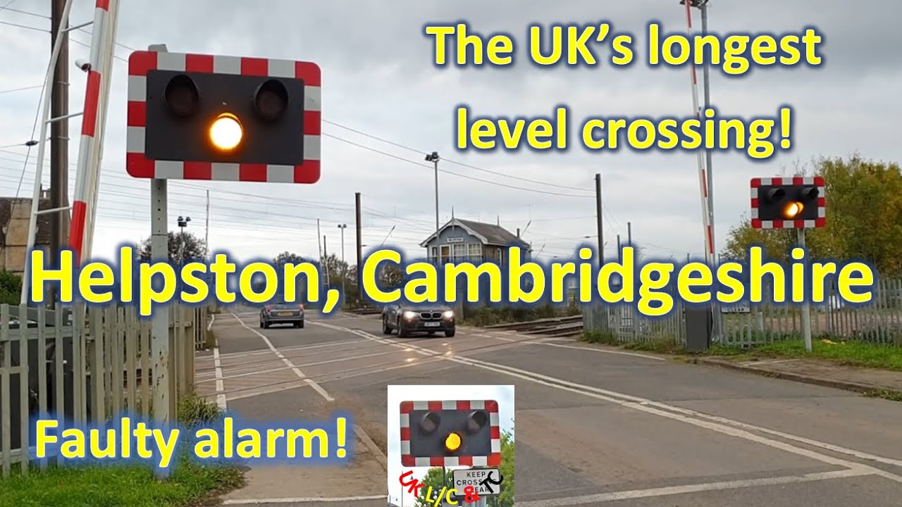 The UK's Longest Level Crossing - Helpston Level Crossing, Cambridgeshire