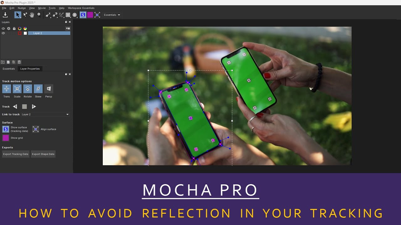 Phone Tracking in Mocha Pro Using AdjustTrack | Perfect Track Every Time!