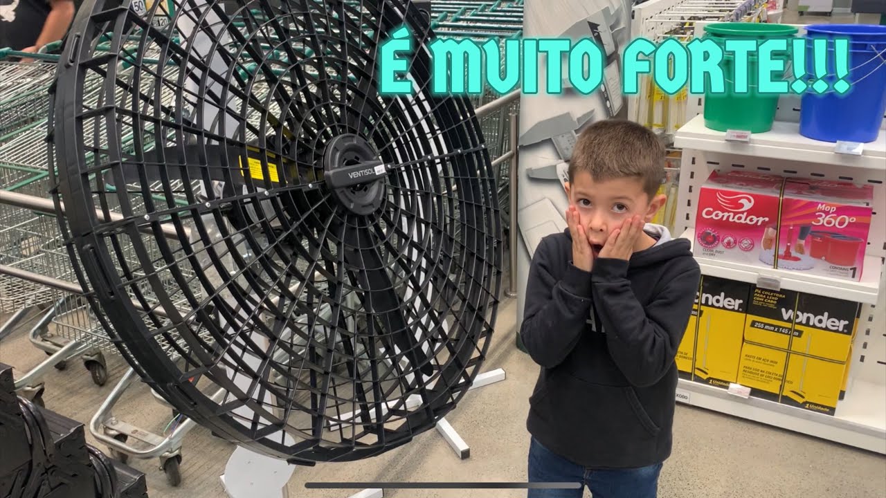 Ventilador de 1 METRO e incríveis 370w de potência da Ventisol