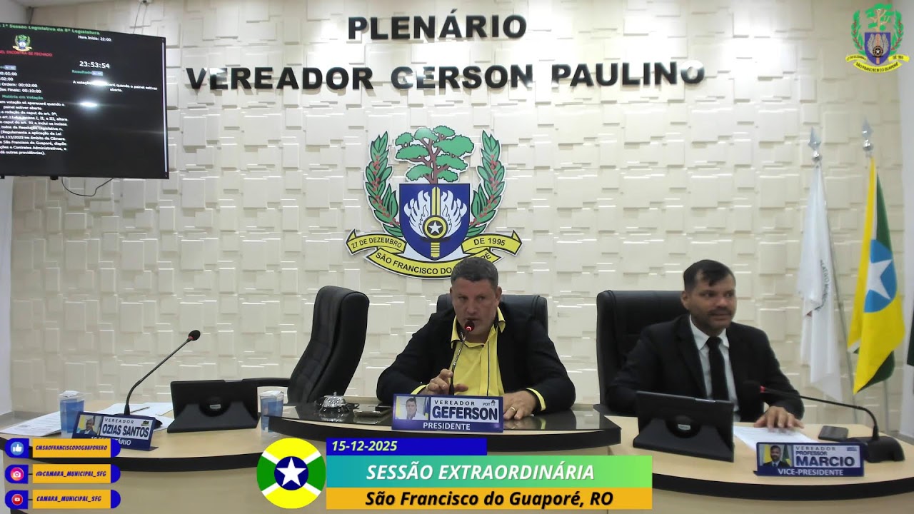 DÉCIMA SEGUNDA SESSÃO EXTRAORDINÁRIA DO ANO DE 2025