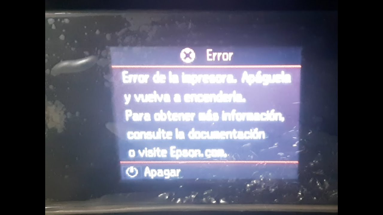 Solución Error Epson XP 401 - 2022 - Error general, no permite imprimir