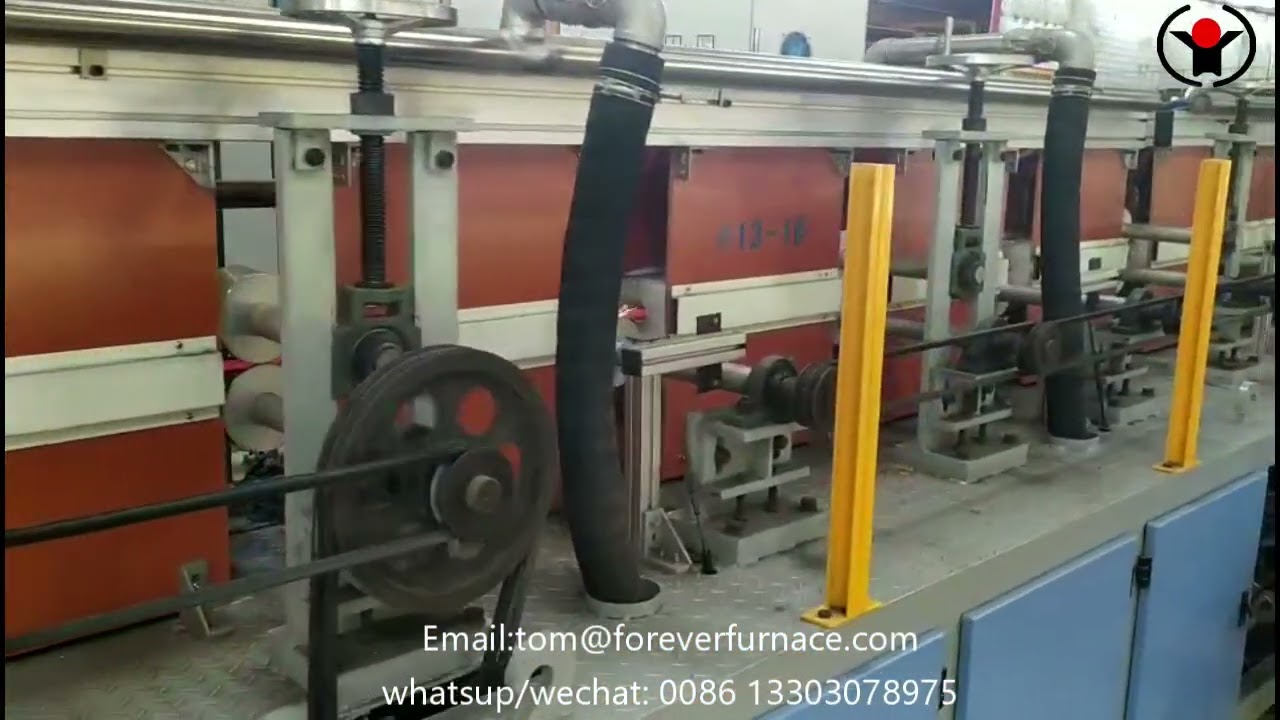 Deformed bar induction heat treatment furnace 