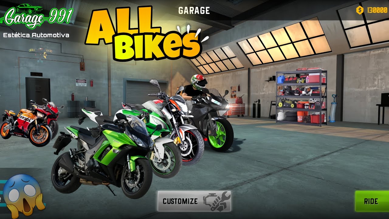 All bikes and their real name in xtreme motorbikes | visit rear collection garage 
